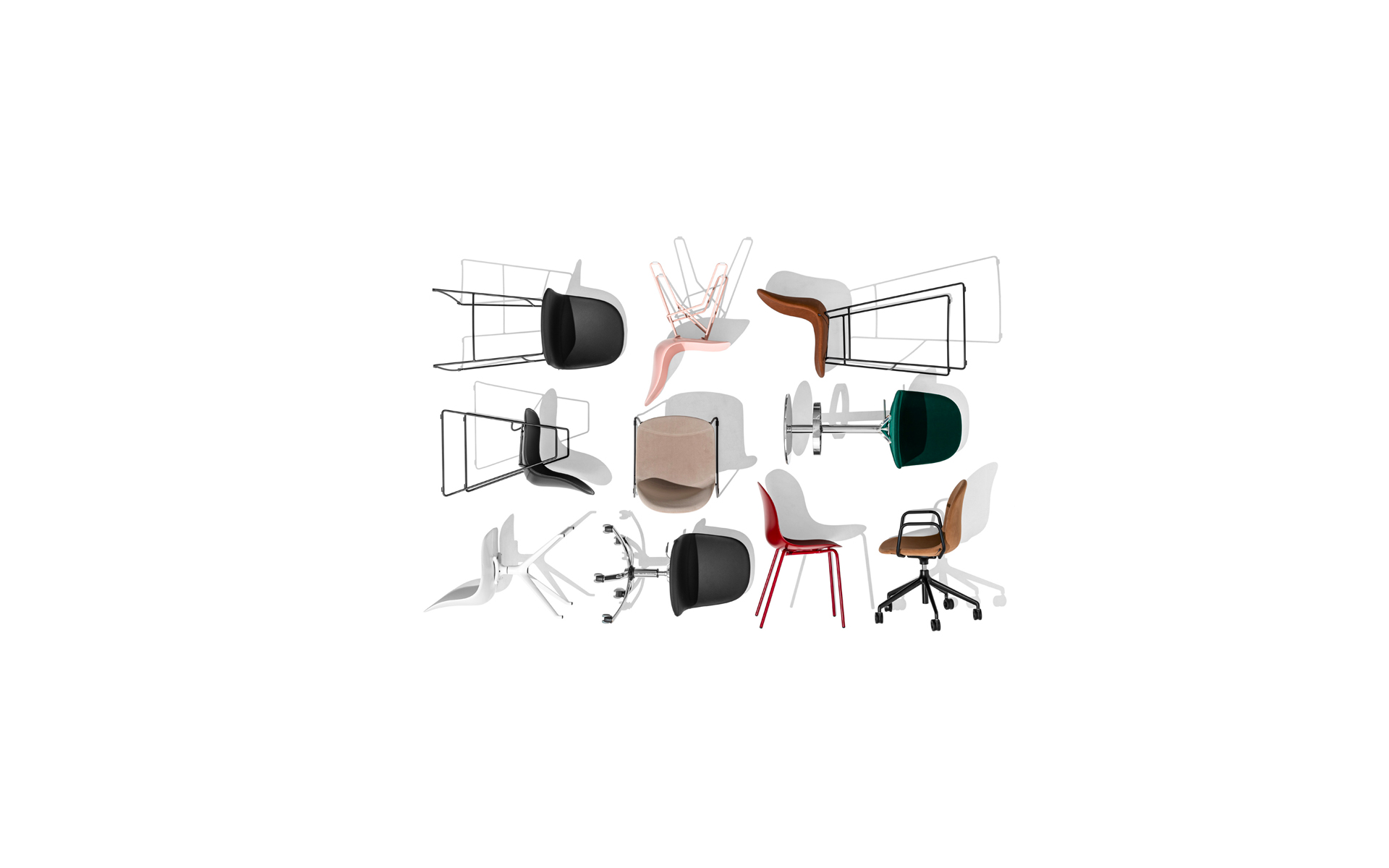 Academy is a seating program based on a plastic shell design | MMD |  Michele Menescardi Designer